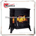 cast iron wood burning stove with water tank